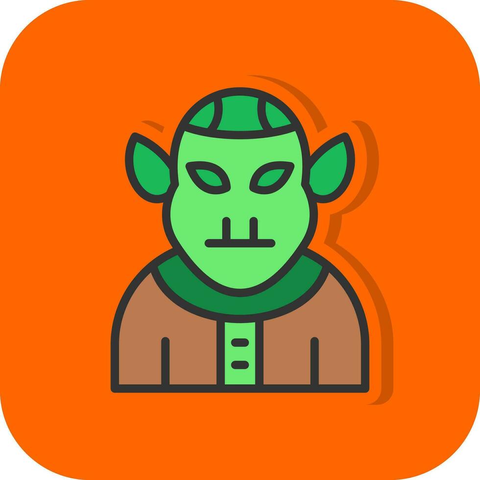 Troll vector icono diseño