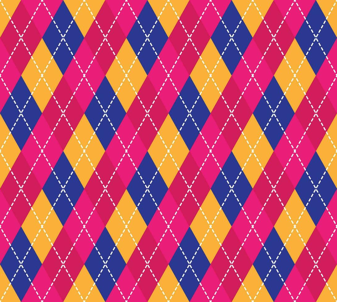 Argyle Pattern vector ,Fabric texture background