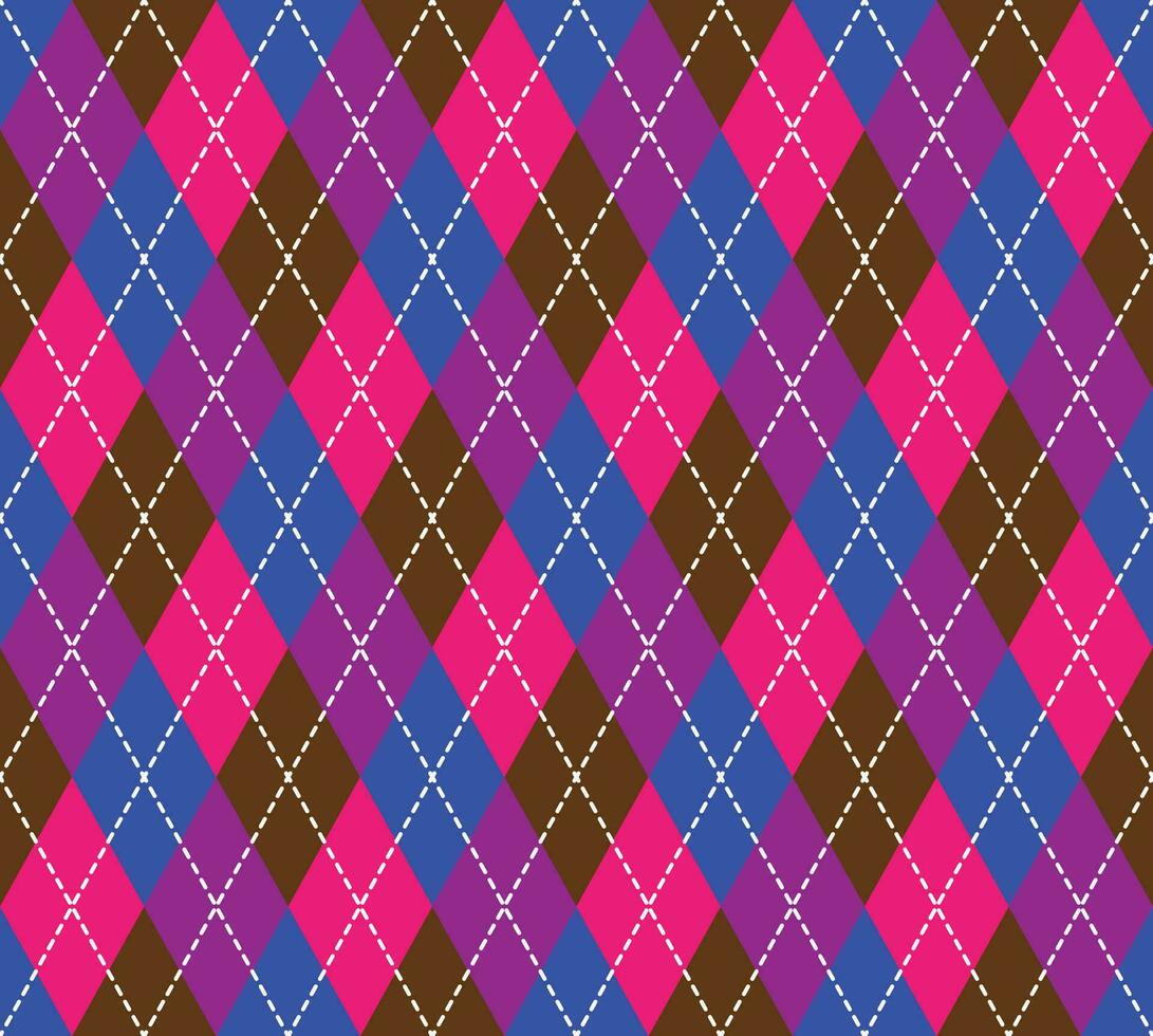 Argyle Pattern vector ,Fabric texture background