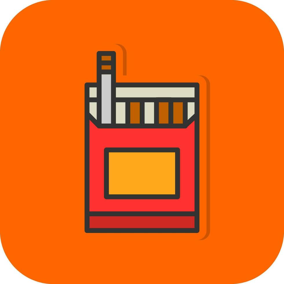 Cigarette Pack Vector Icon Design