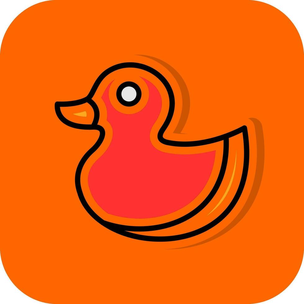 Rubber Duck Vector Icon Design