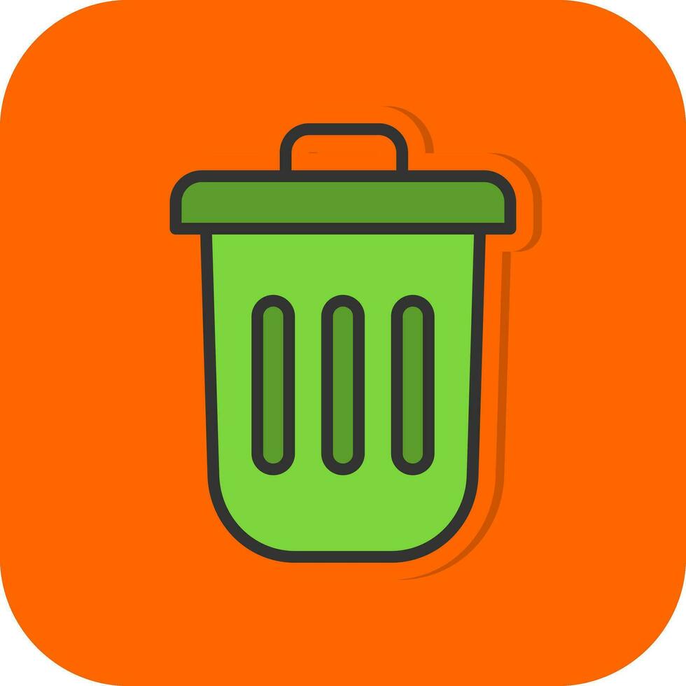 Dustbin Vector Icon Design