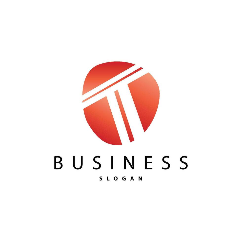 Minimal Initial T Letter Logo, Modern And Luxury Geometric Design, Icon Vector Template Element