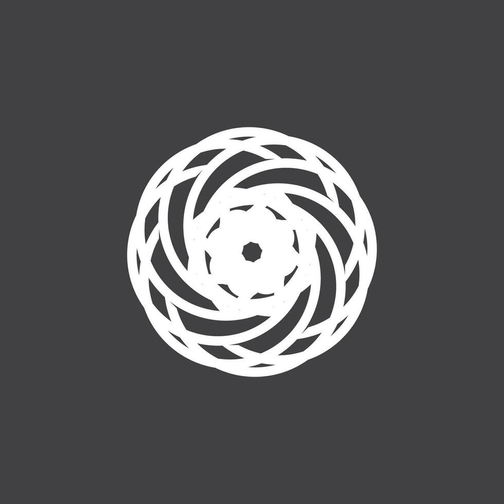 Circle Ring swirl Abstract Logo Vector