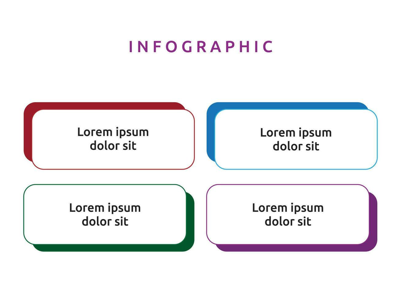 Vector blank business diagram infographics template element design chart step by step