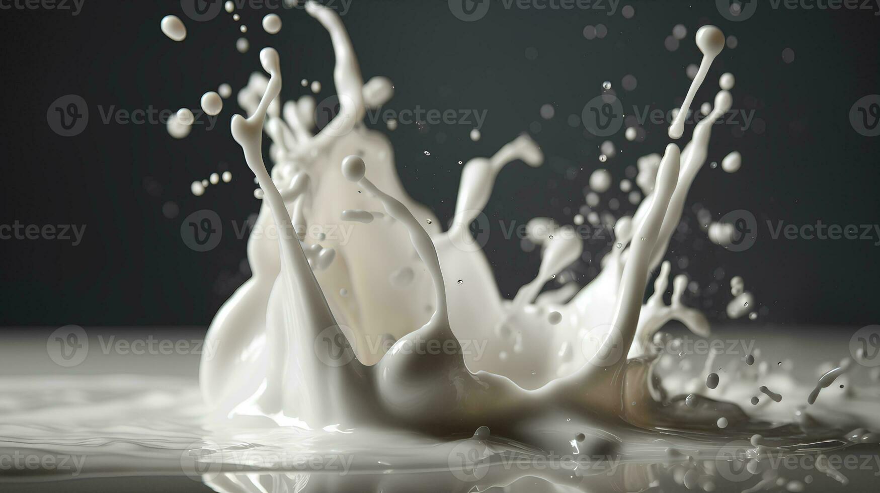 close up milk splash photo