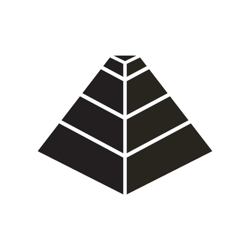 Pyramid vector icon