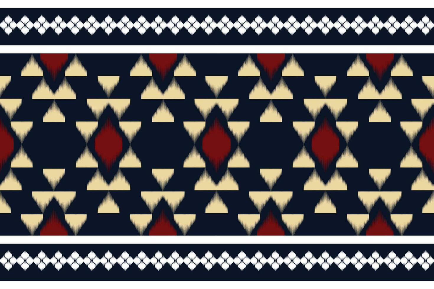 seamless pattern.ethnic oriental pattern traditional on blue background.Aztec style abstract vector illustration.