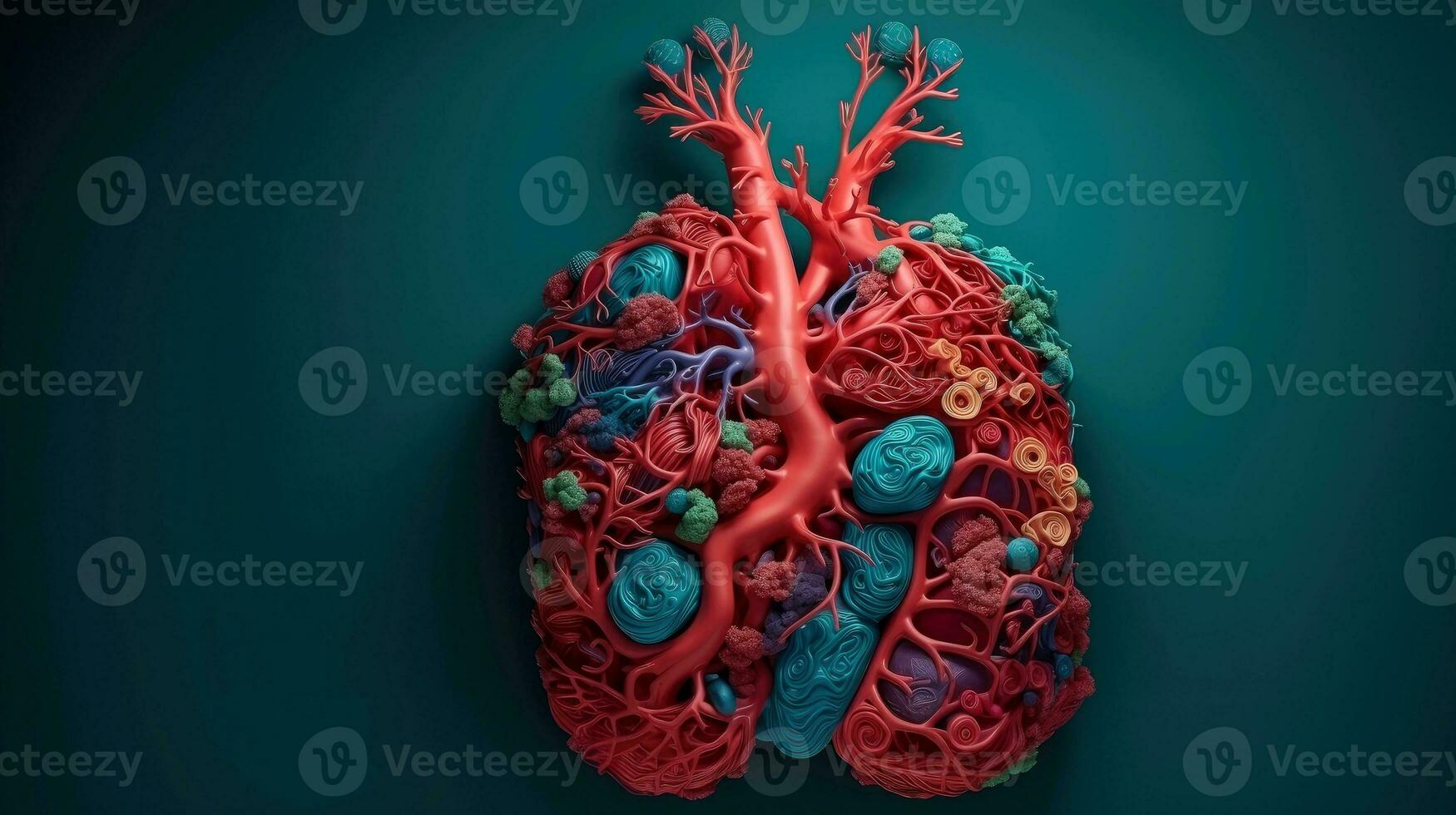 3d ilustración Bosquejo de el humano Organo sistema, anatomía, nervioso, circulatorio, digestivo, excretorio, urinario, y hueso sistemas médico educación concepto, generativo ai ilustración foto