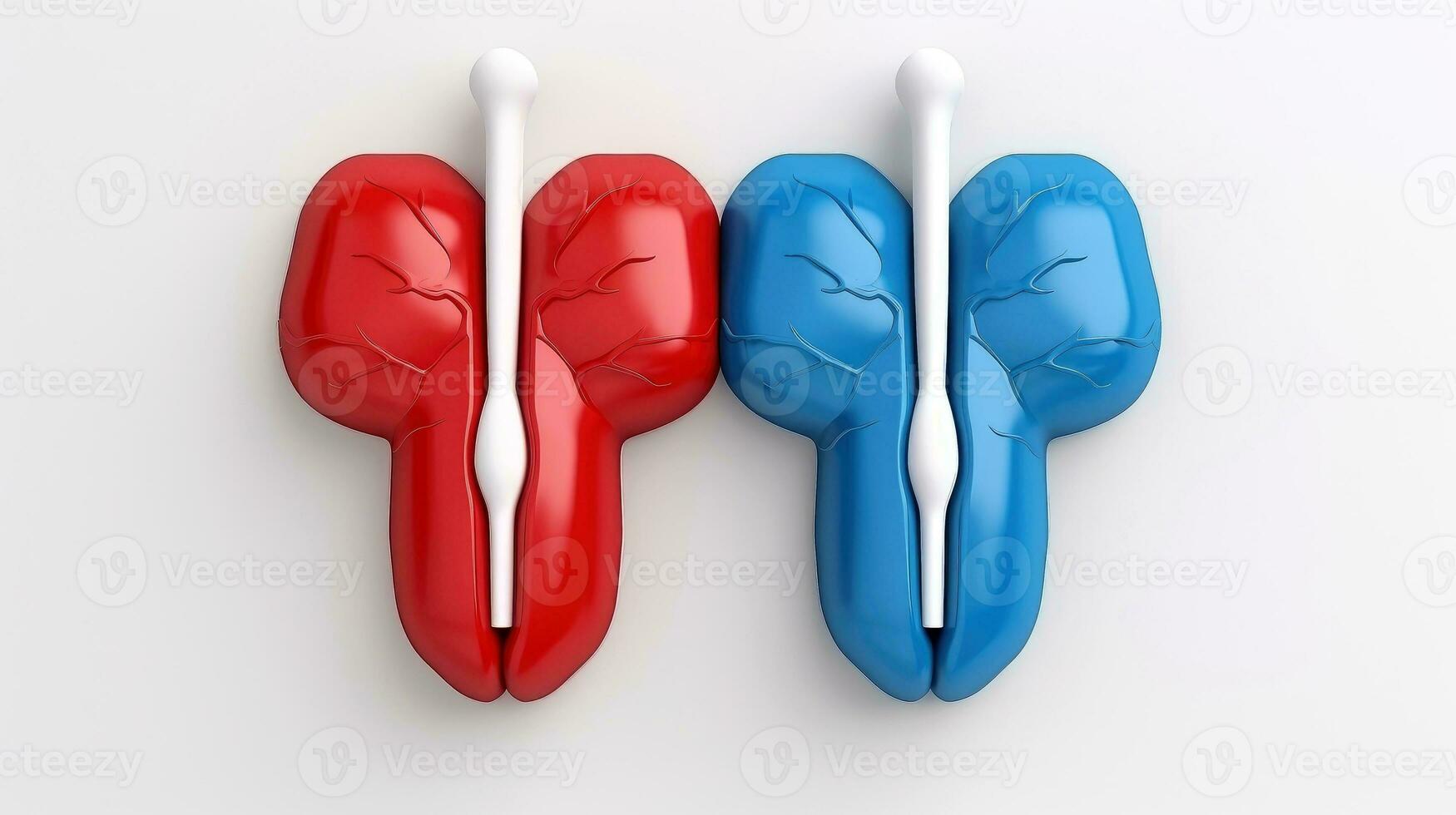 3D illustration mockup of the human organ system, Anatomy, Nervous, circulatory, digestive, excretory, urinary,and bone systems. Medical education concept, Generative AI illustration photo