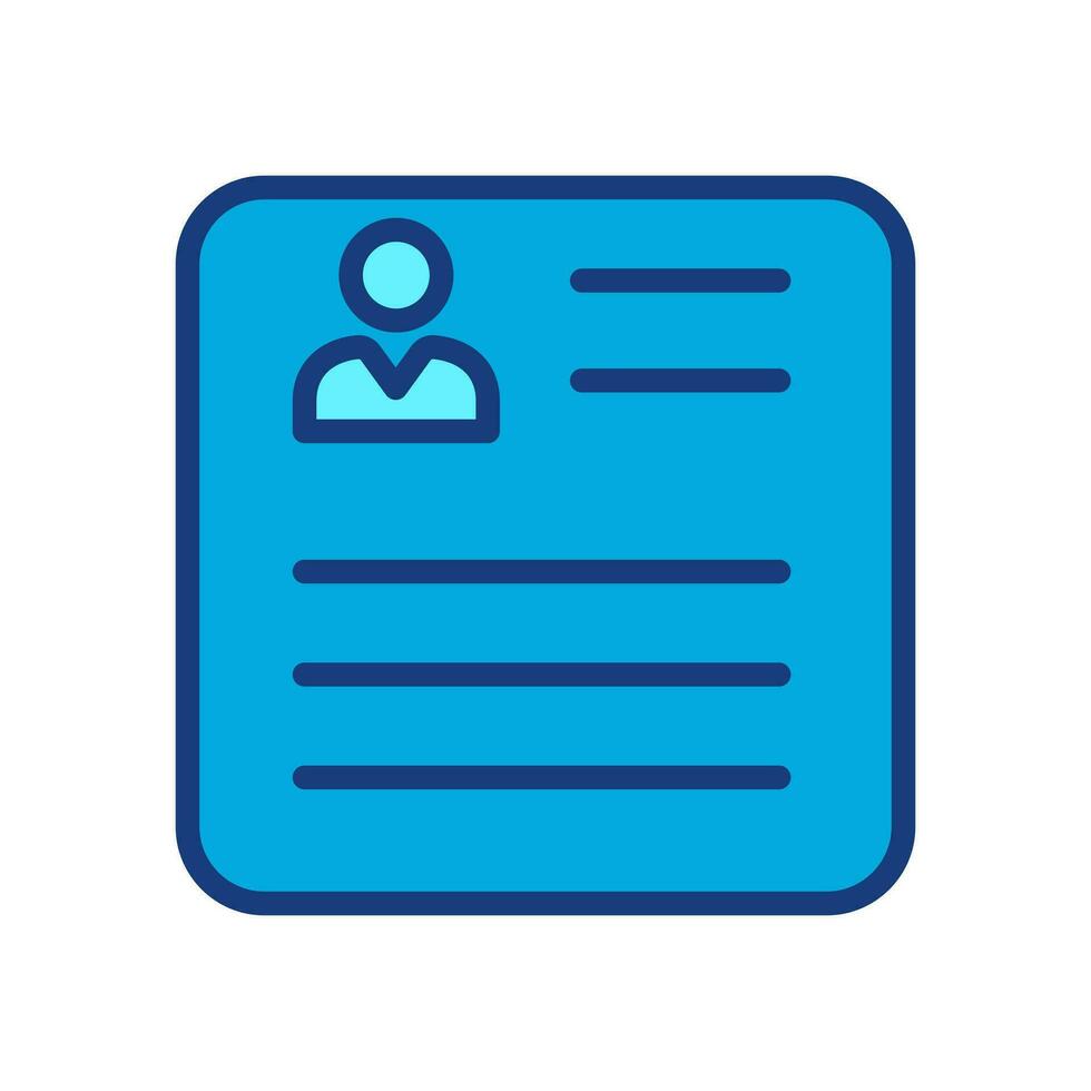 Resume Vector Icon,Job interview form illustratio,diisolasi dengan latar belakang putih.