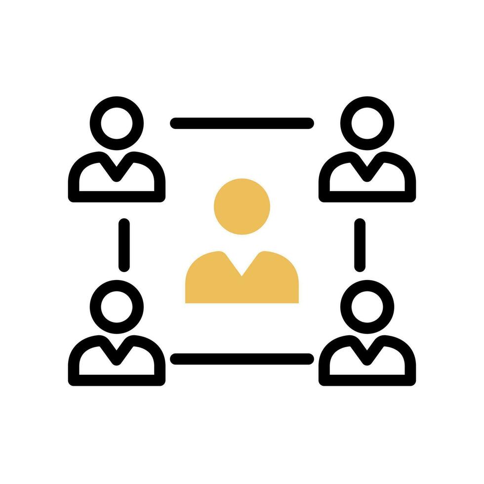 Concept of unity and teamwork. Togetherness and cooperation icon. Group. Vector illustration isolated on white background.