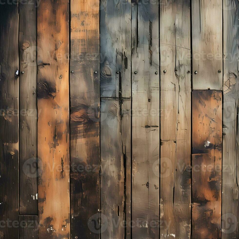 Old Wooden Floor Boards Texture Background photo