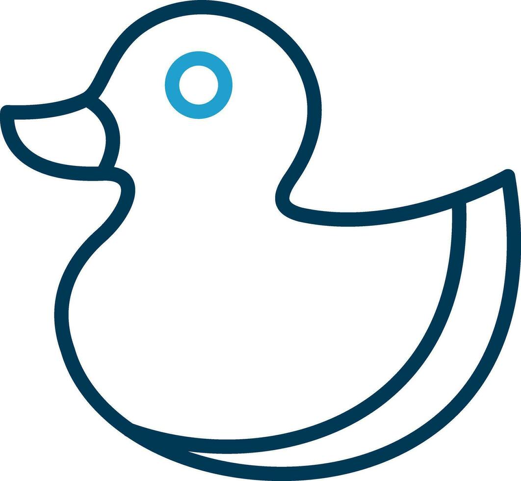 diseño de icono de vector de pato de goma