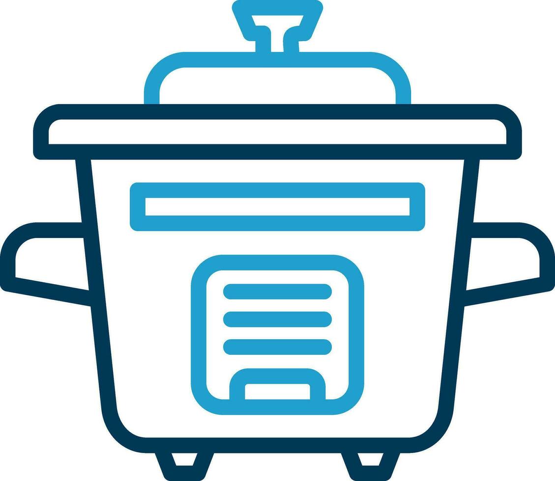 Rice Cooker Vector Icon Design