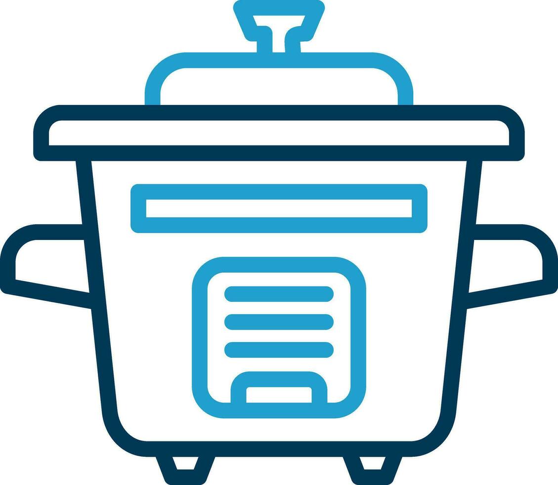 Rice Cooker Vector Icon Design