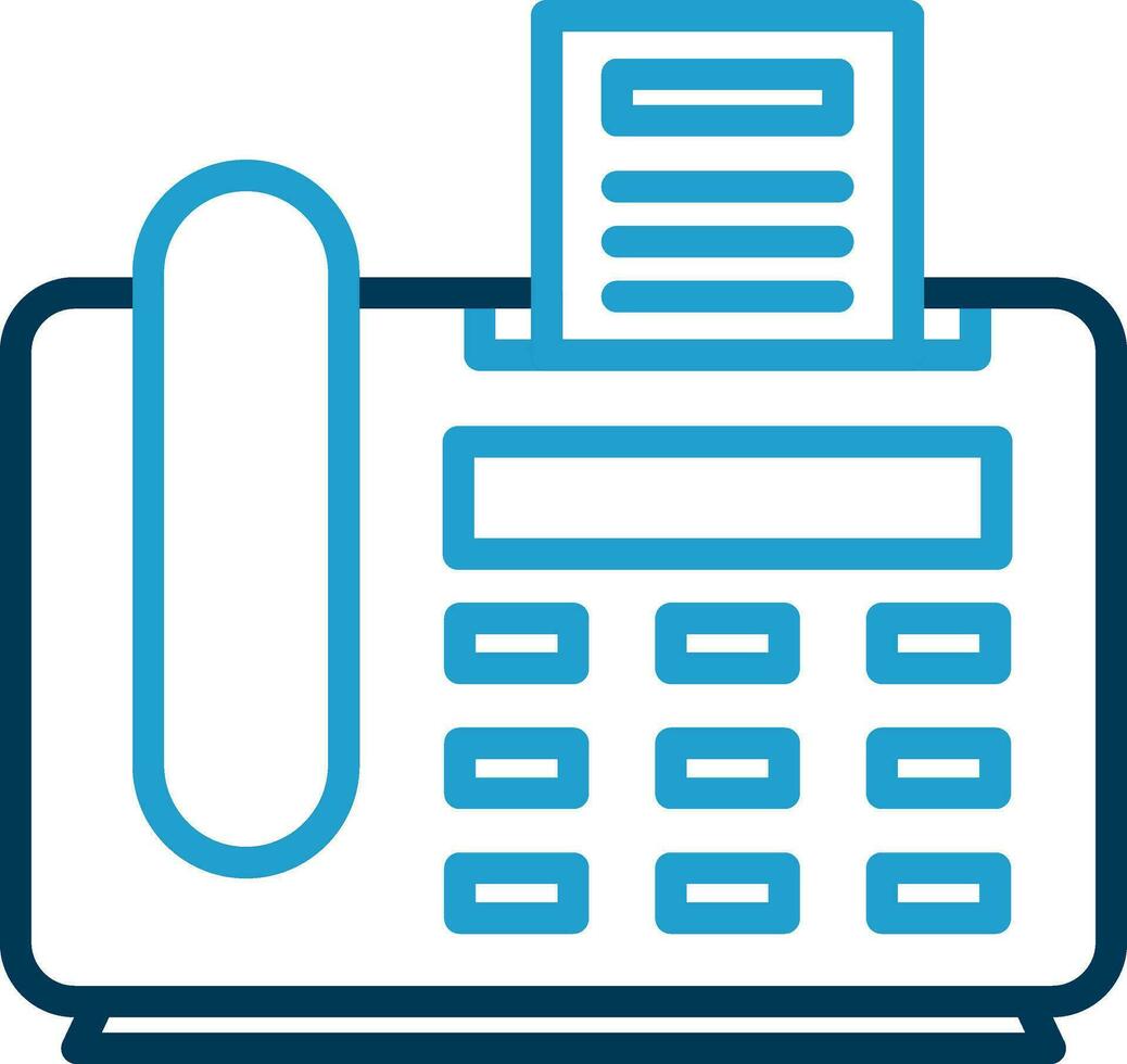 Fax Machine Vector Icon Design