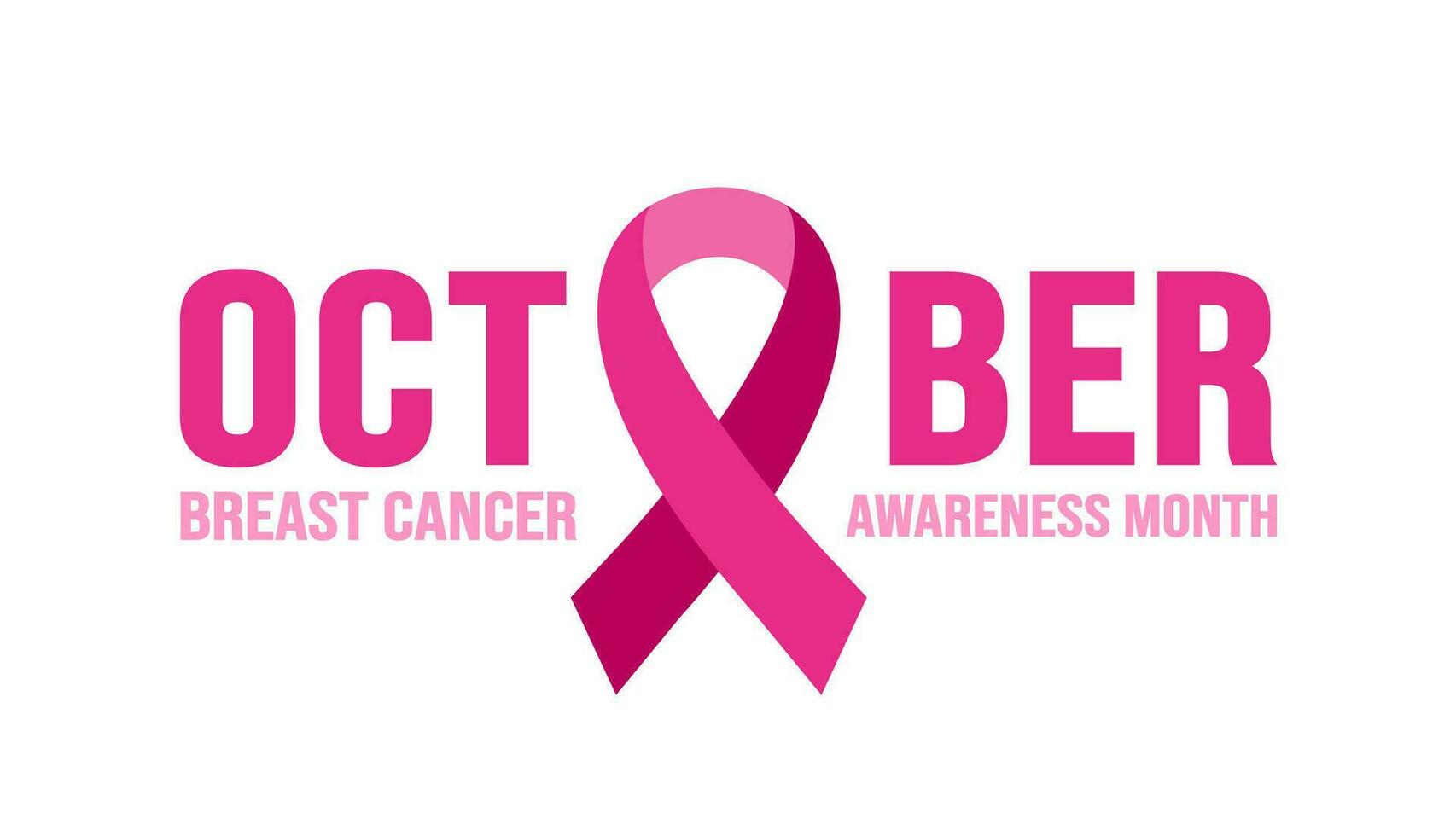 October is breast cancer awareness month background template. Holiday concept. background, banner, placard, card, and poster design template with ribbon and text inscription. vector illustration.