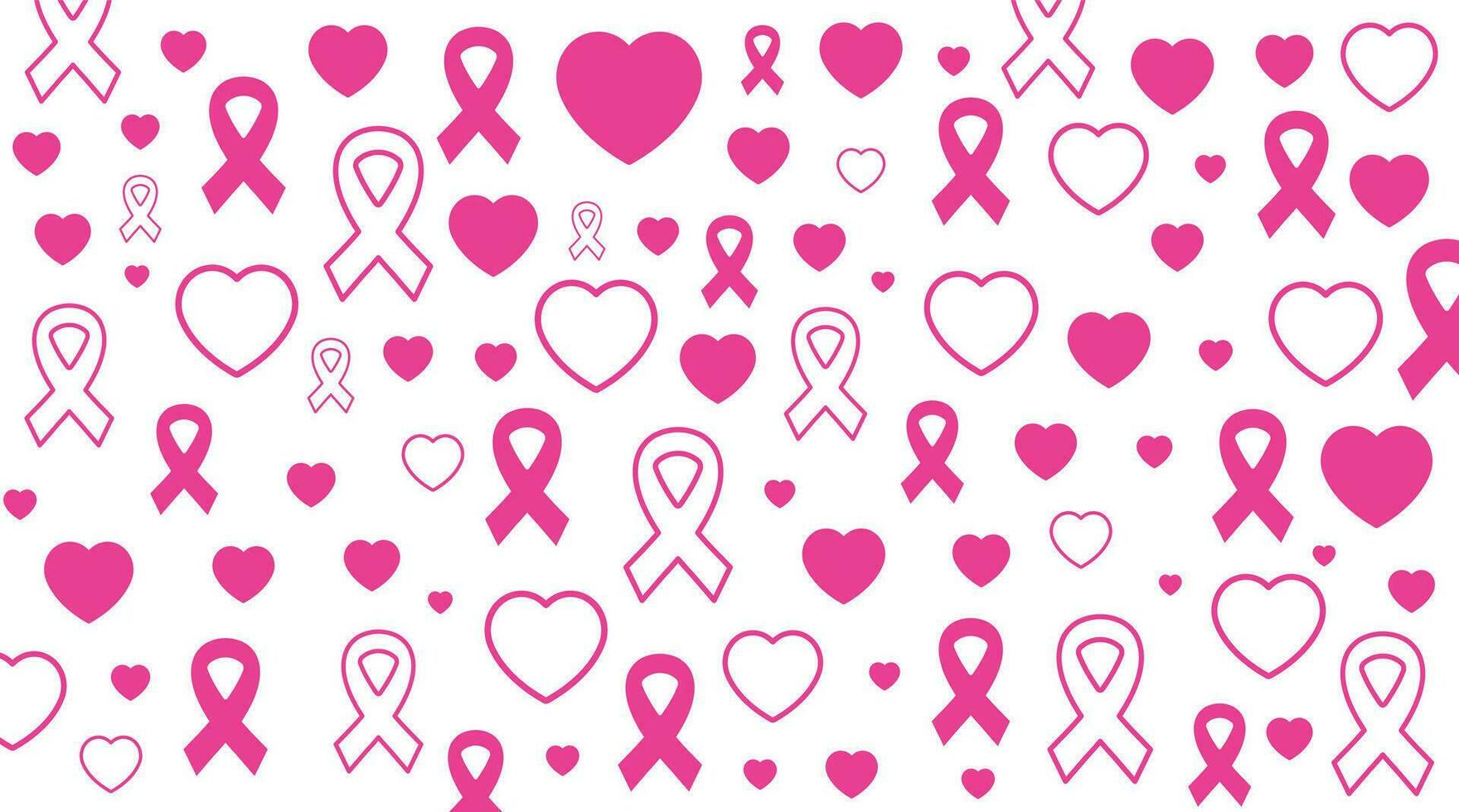 October is breast cancer awareness month pattern background template. Holiday concept. background, banner, placard, card, and poster design template with ribbon and text inscription. vector
