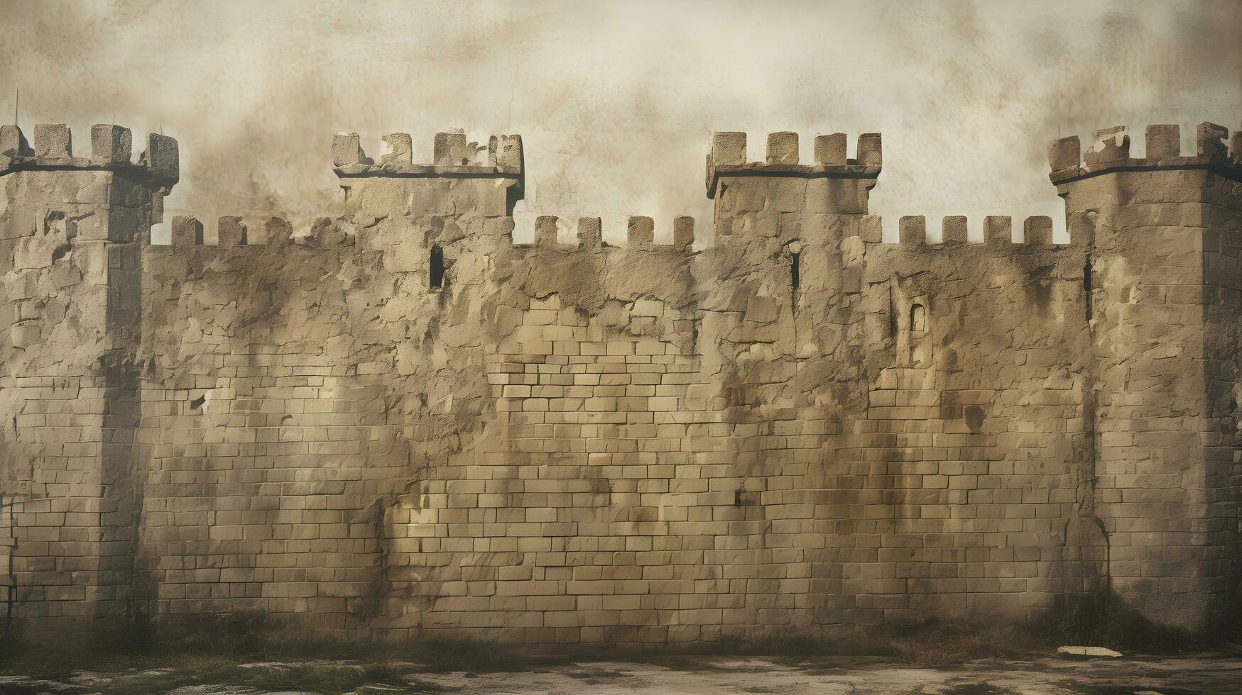 rustic castle wall background photo