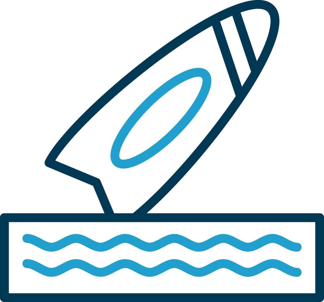 Surfboard Vector Icon Design