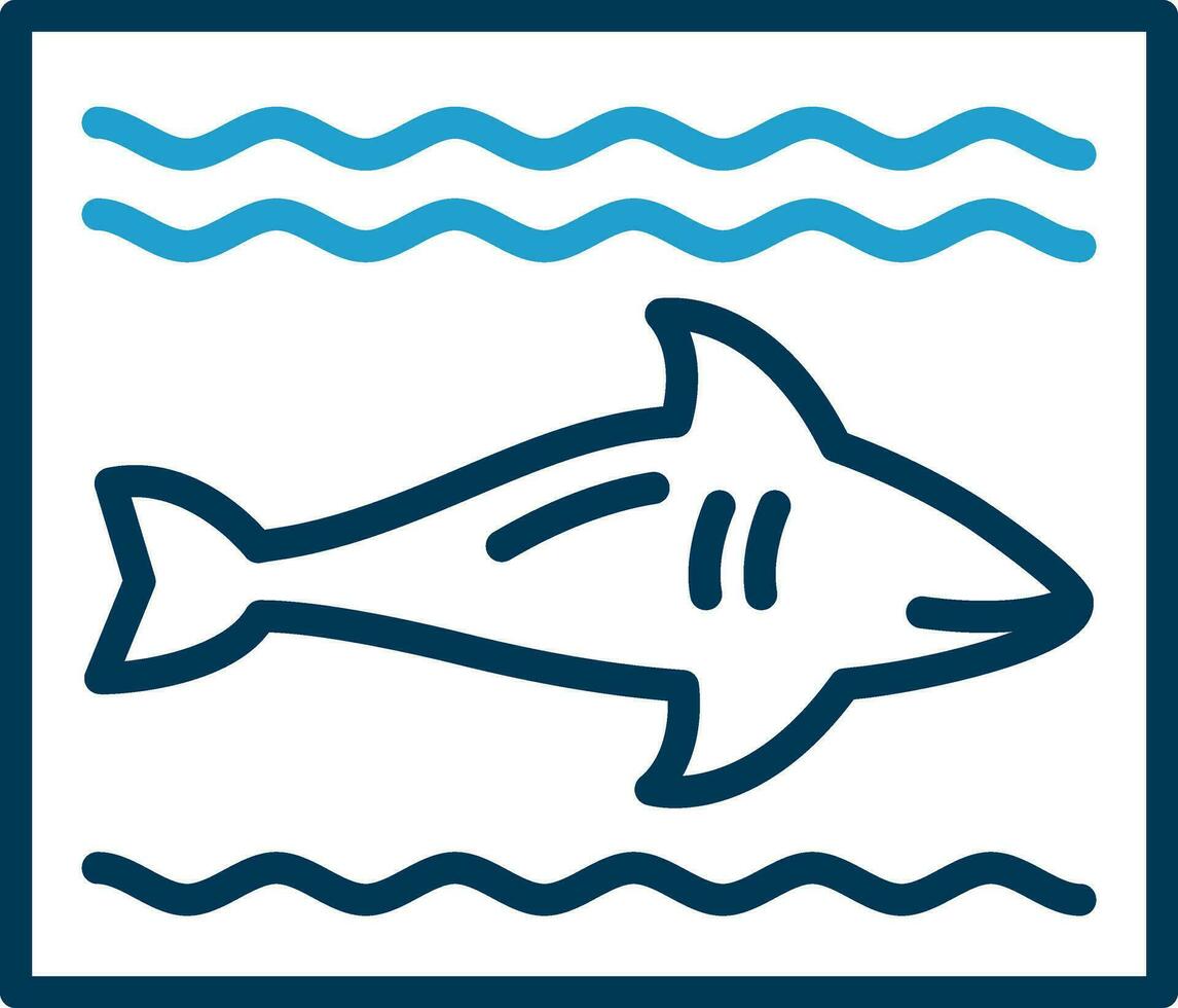 diseño de icono de vector de tiburón