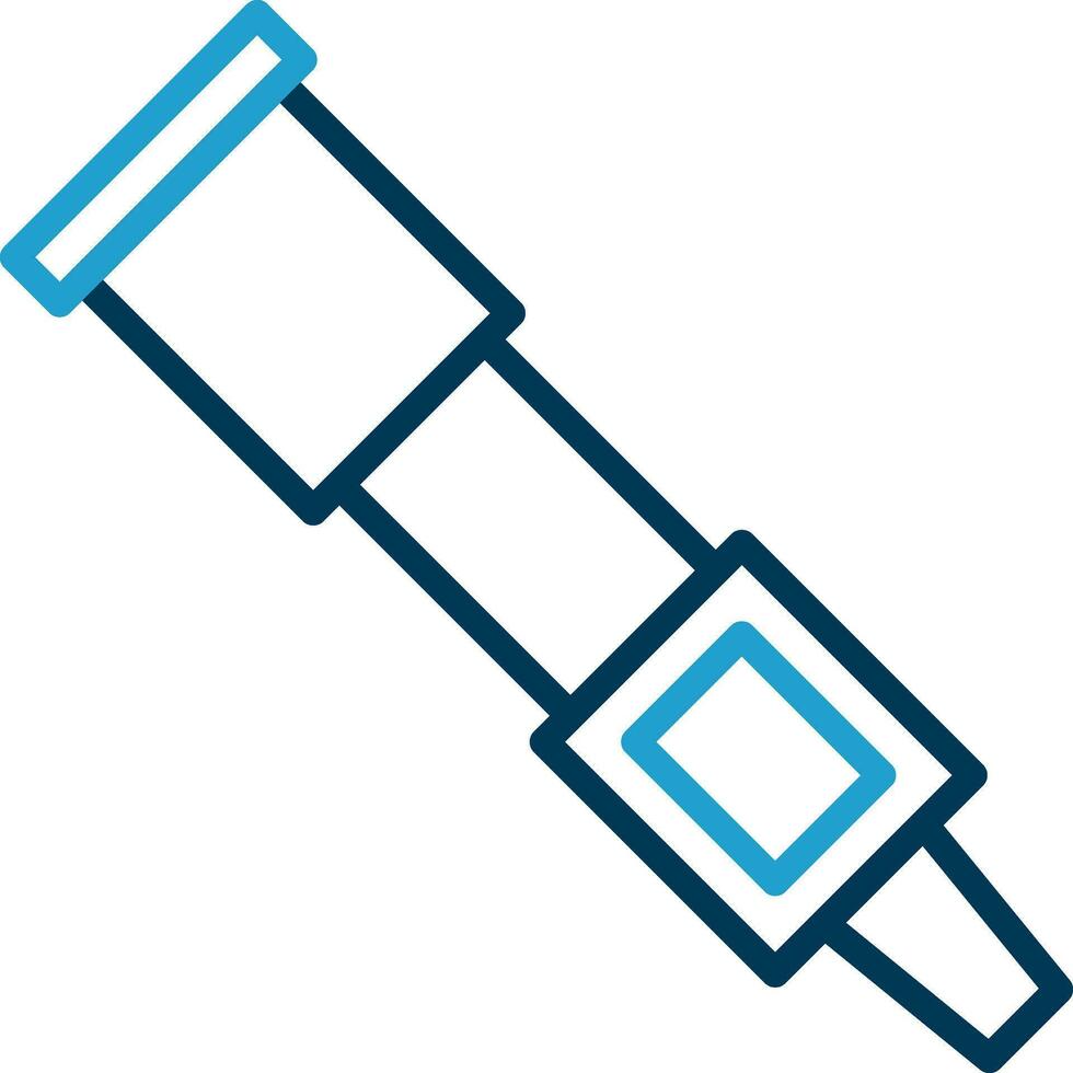 Spyglass Vector Icon Design