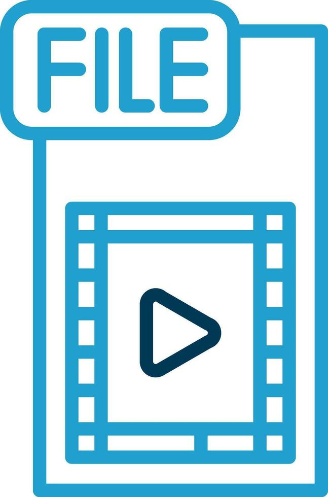 Video FIle Vector Icon Design