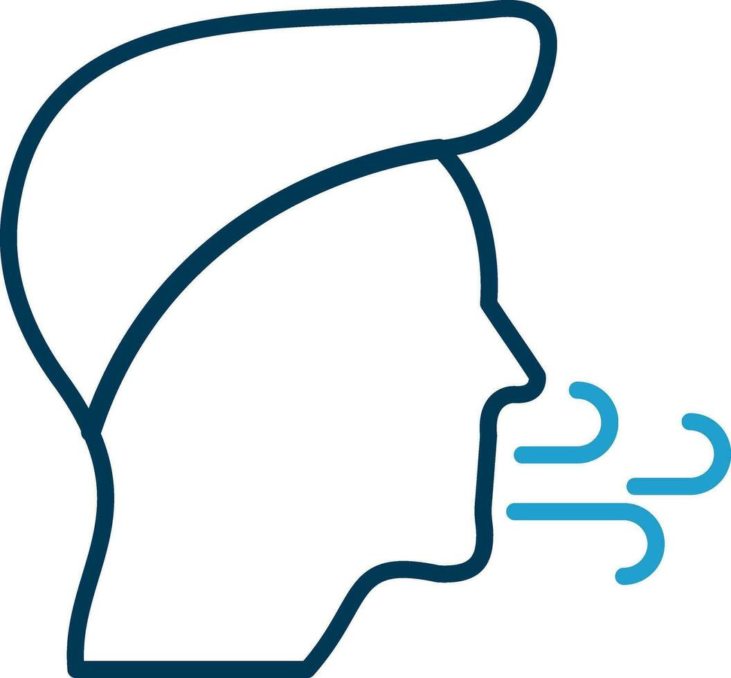 Inhale Vector Icon Design