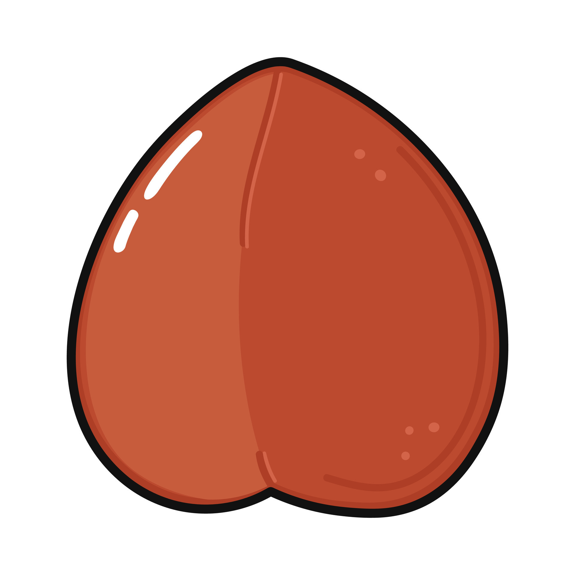 Buckwheat character. Vector hand drawn cartoon kawaii character illustration icon. Isolated on