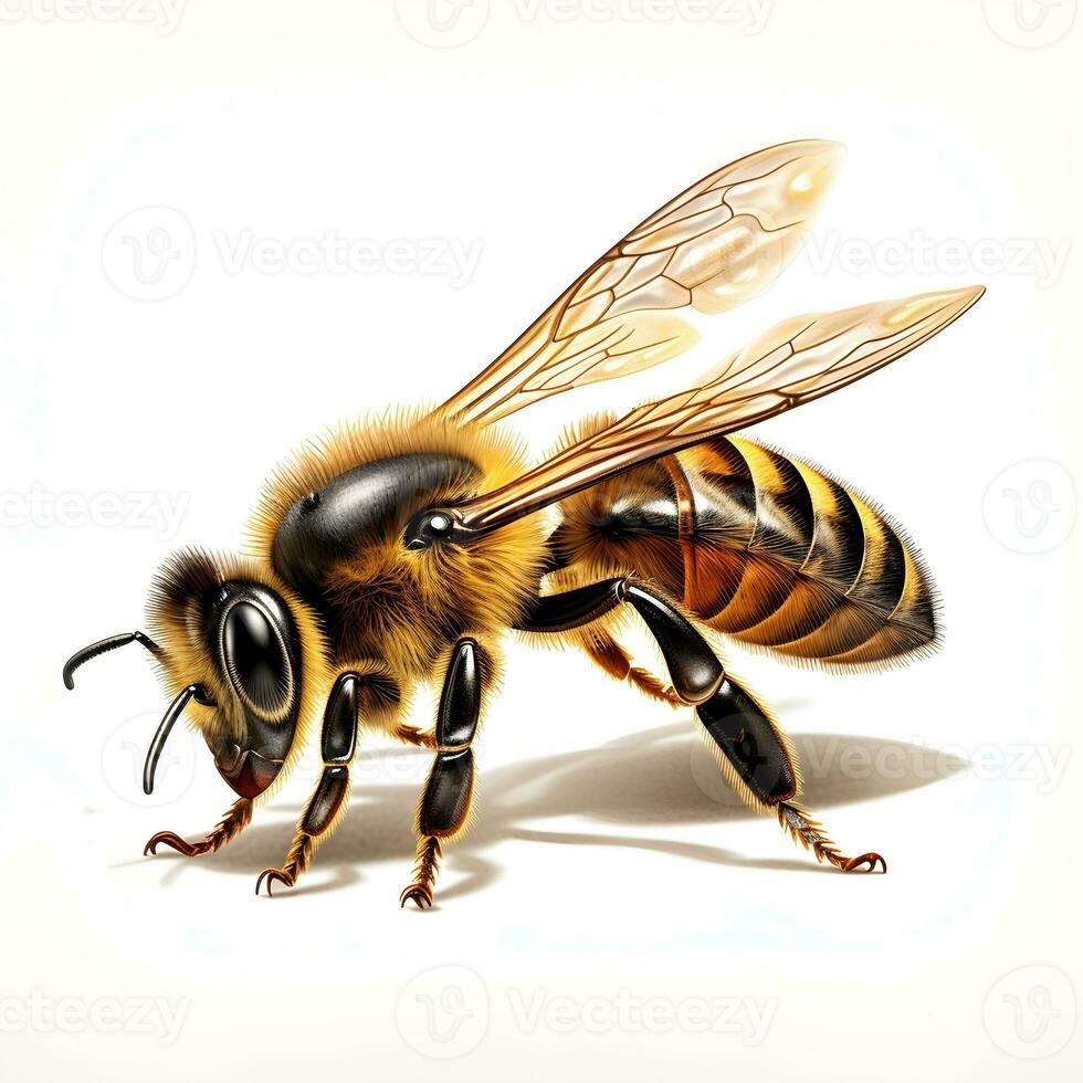 Realistic Bee Illustration photo