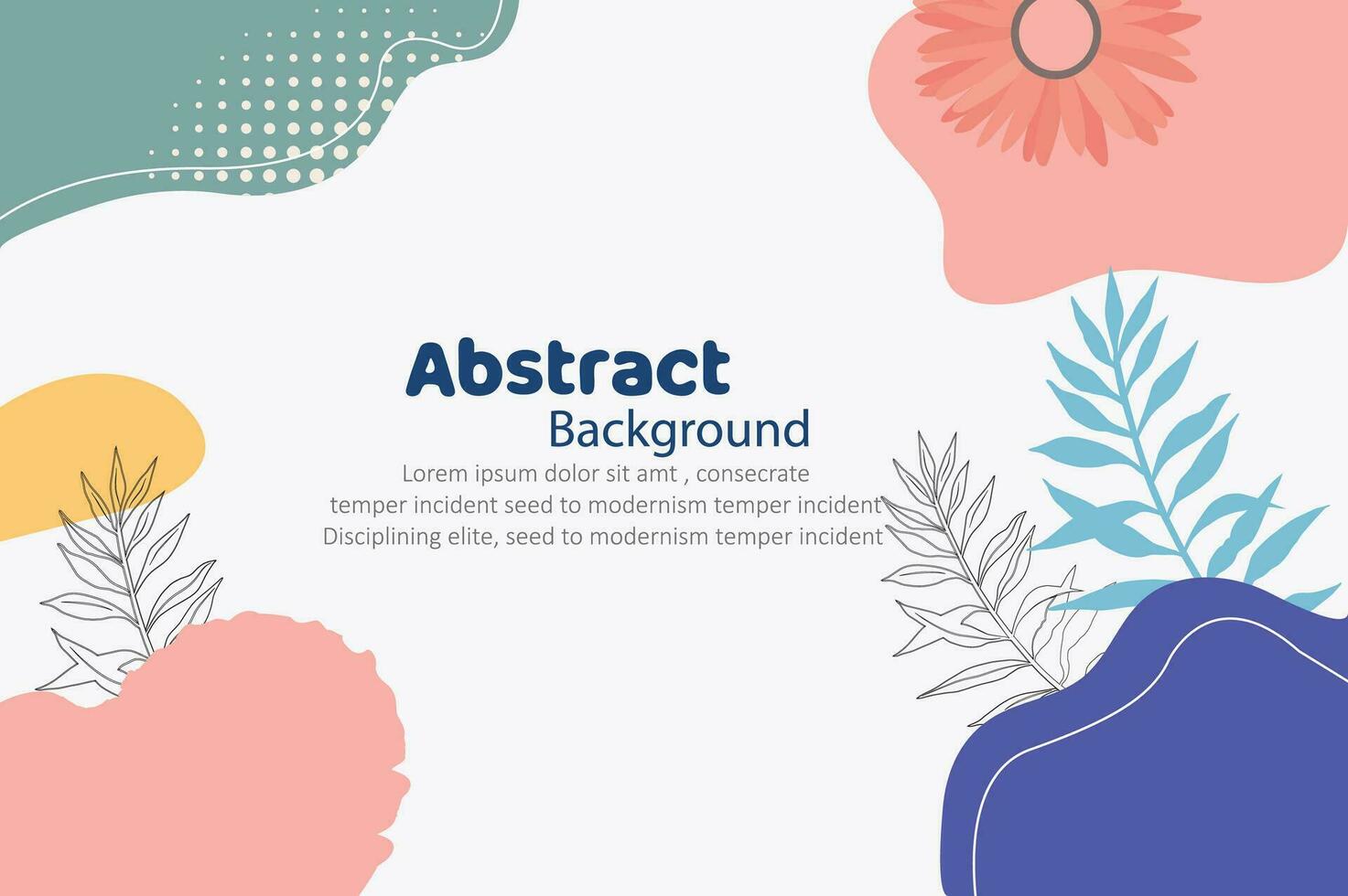 Abstract shapes background with vector design