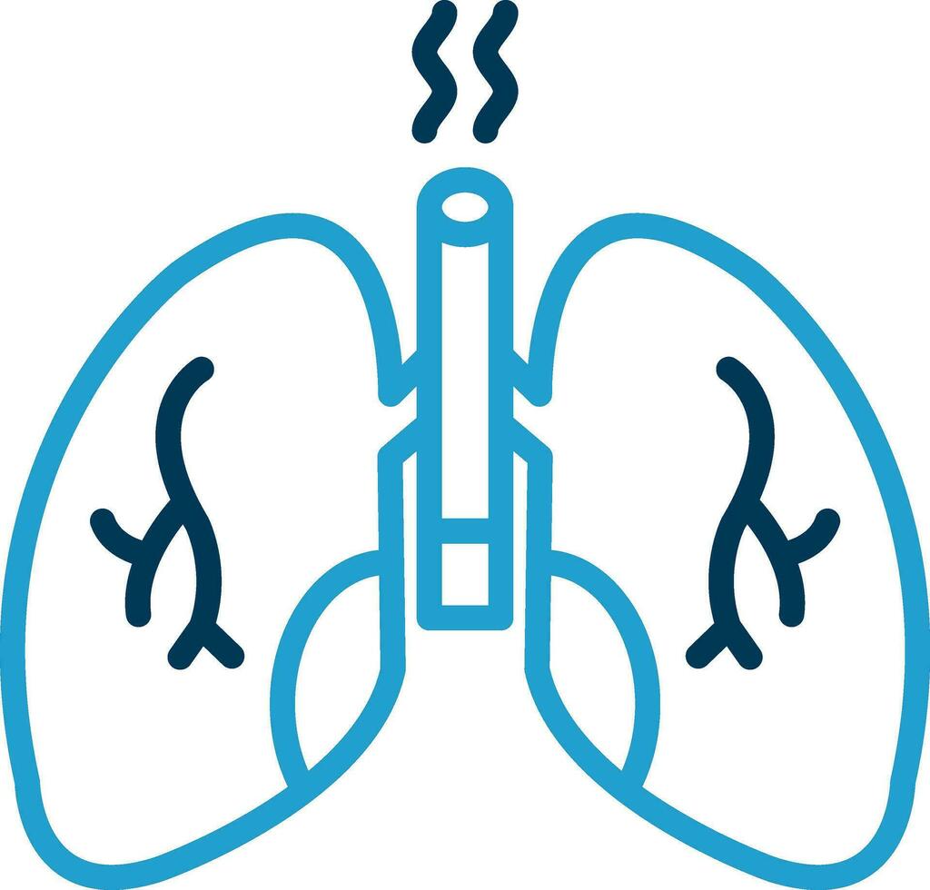 diseño de icono de vector de pulmones