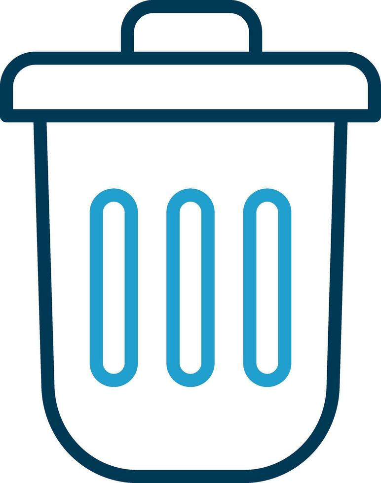 Dustbin Vector Icon Design