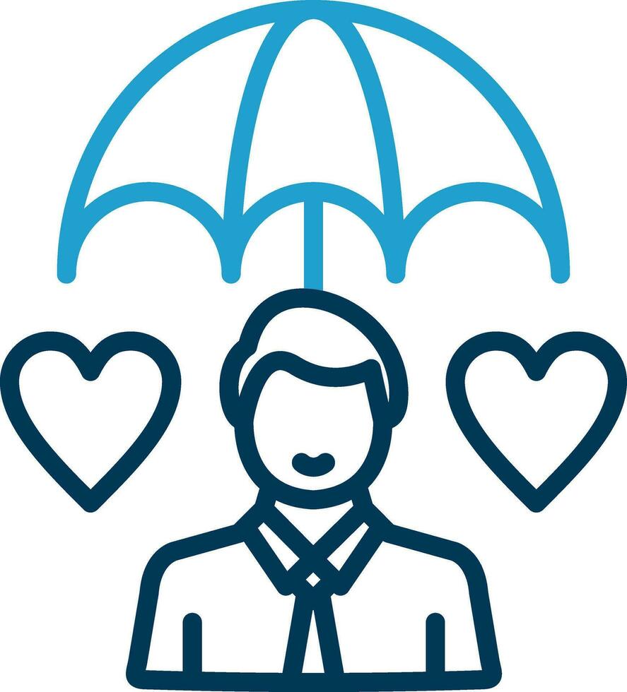 Life Insurance Vector Icon Design