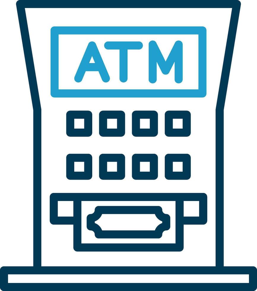 Atm Machine Vector Icon Design