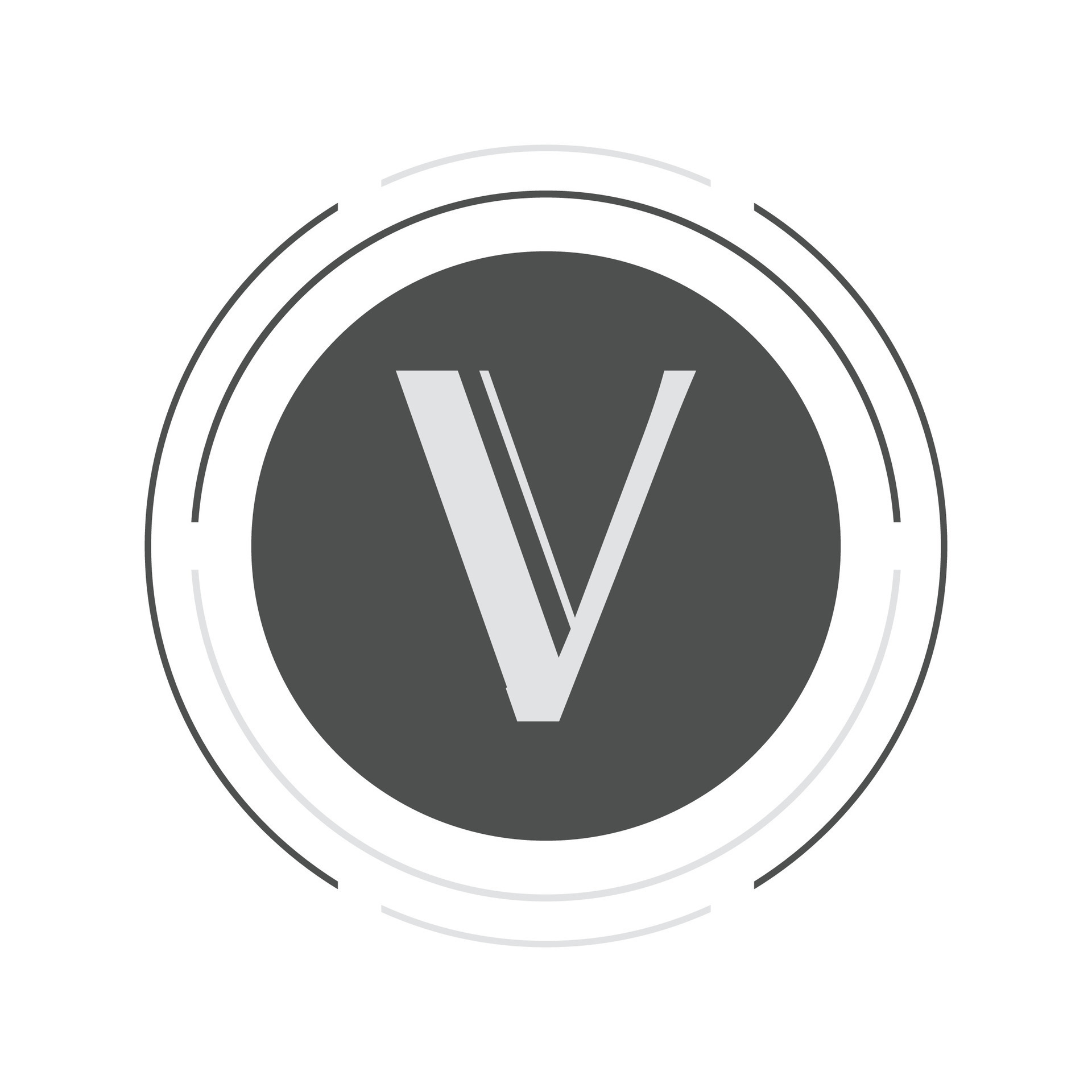 a black and white logo with the letter v 27705161 Vector Art at Vecteezy