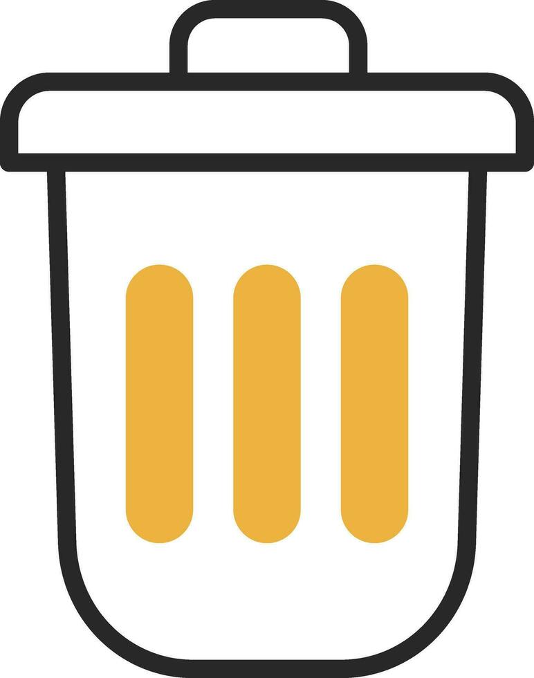 Dustbin Vector Icon Design