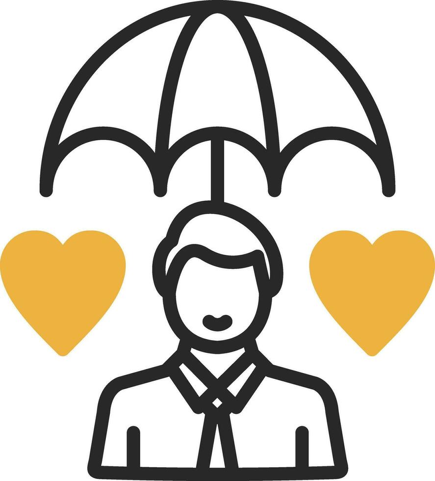 Life Insurance Vector Icon Design