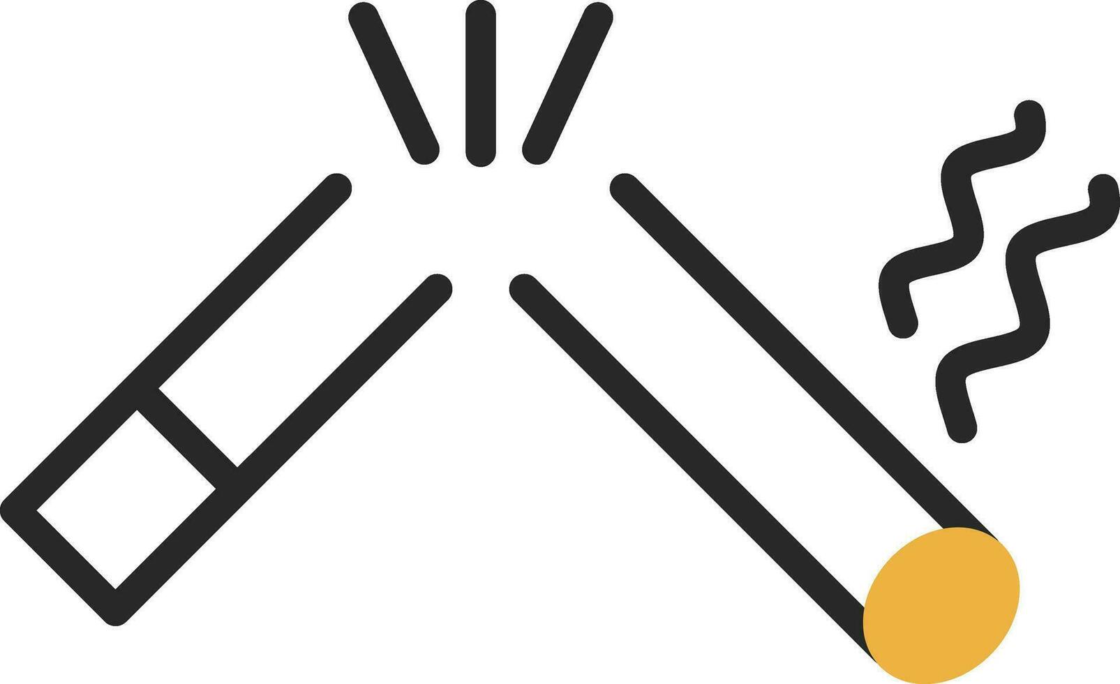 Broken Cigarette Vector Icon Design