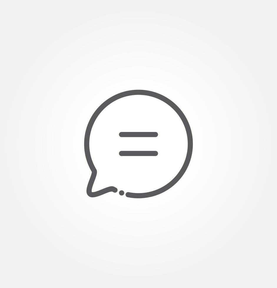 Chat Icon in trendy flat style isolated on grey background. message icon vector. Speech bubble symbol for your web site design, logo, app, UI. Vector illustration