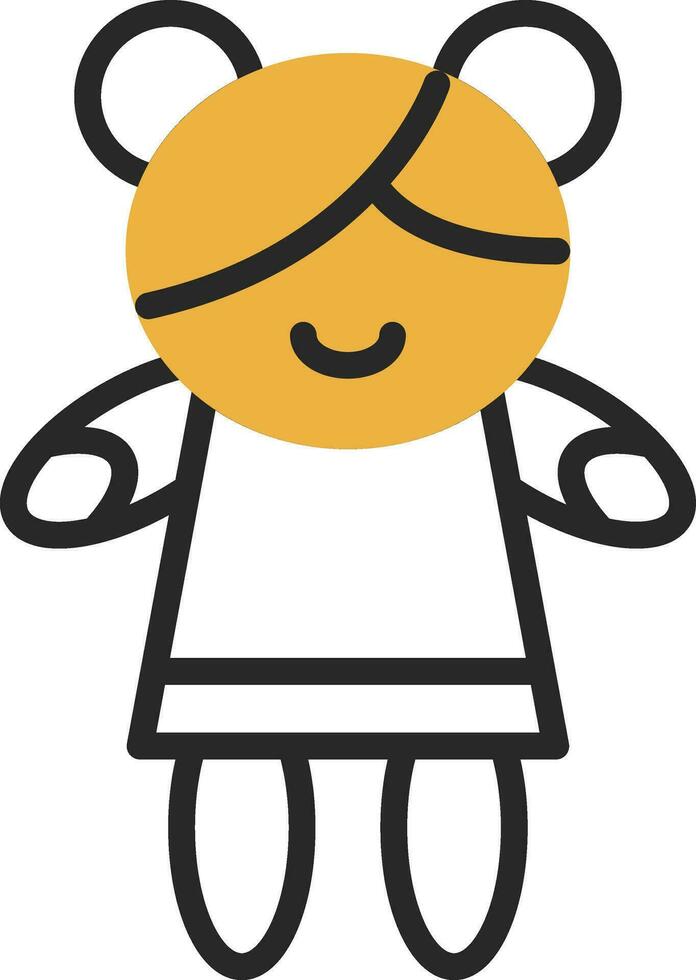 diseño de icono de vector de niña