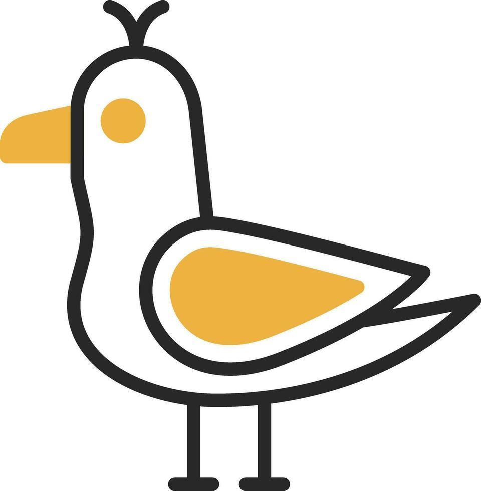 Seagull Vector Icon Design