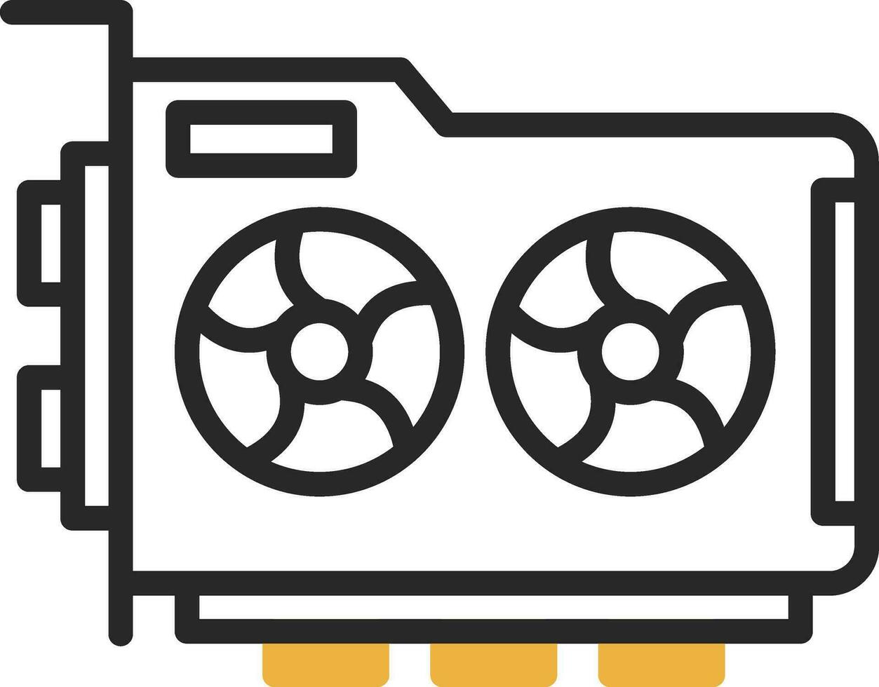 Graphic Card Vector Icon Design