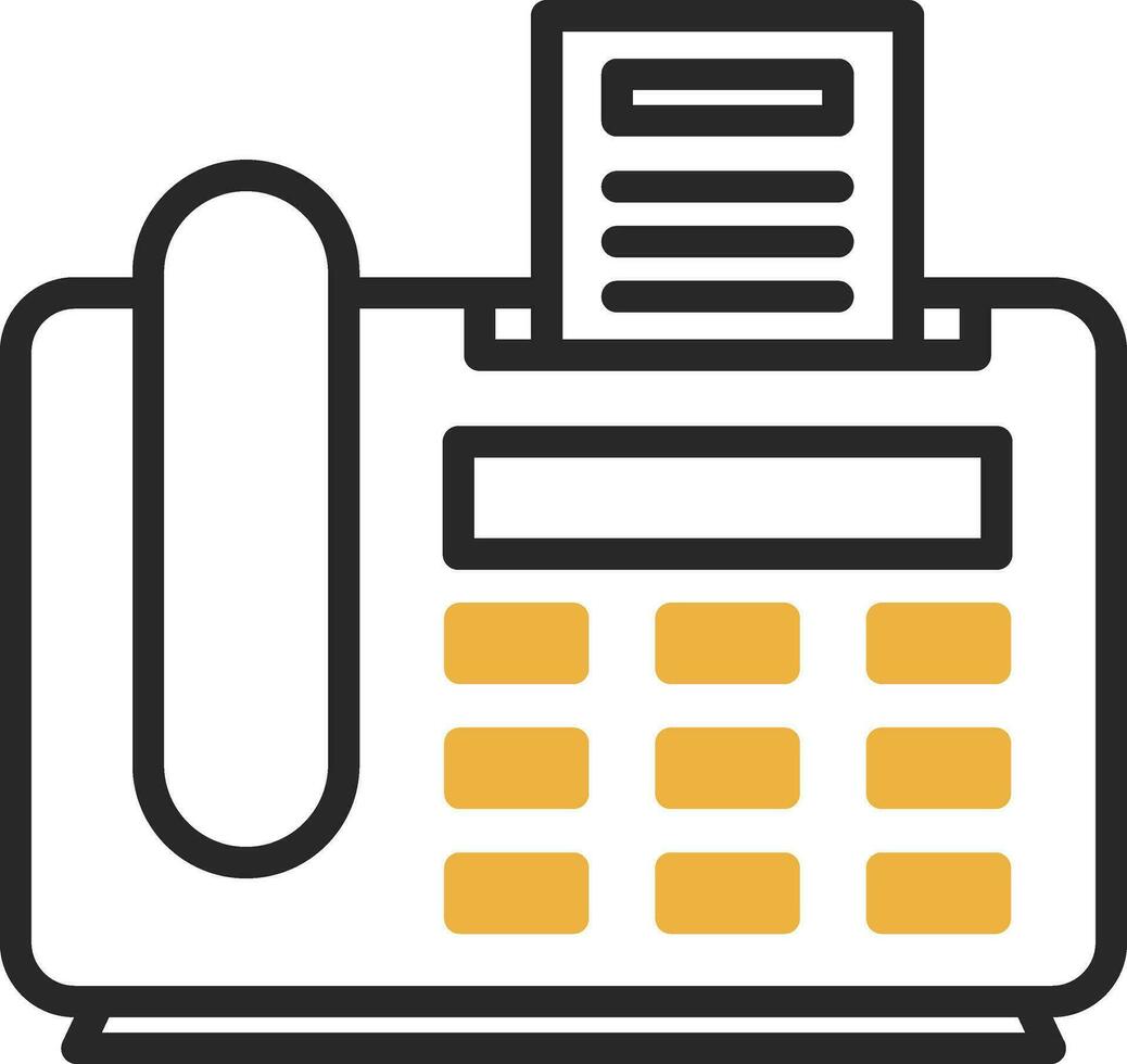 Fax Machine Vector Icon Design