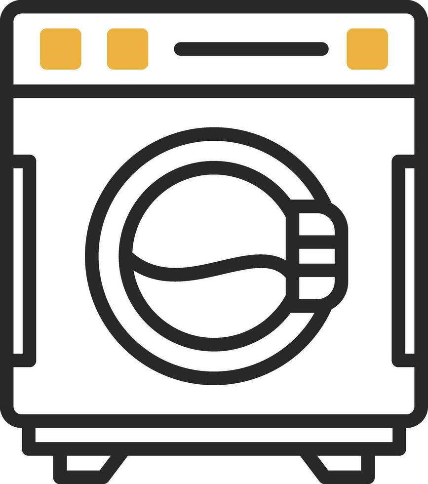 Washing Machine Vector Icon Design