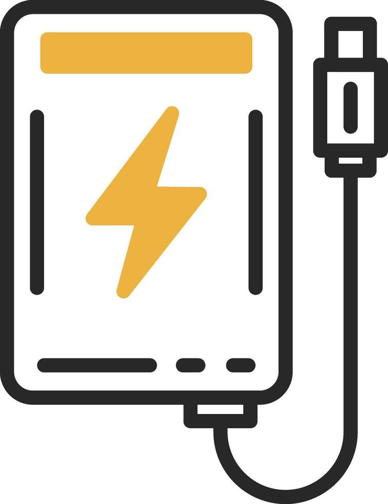 diseño de icono de vector de banco de energía