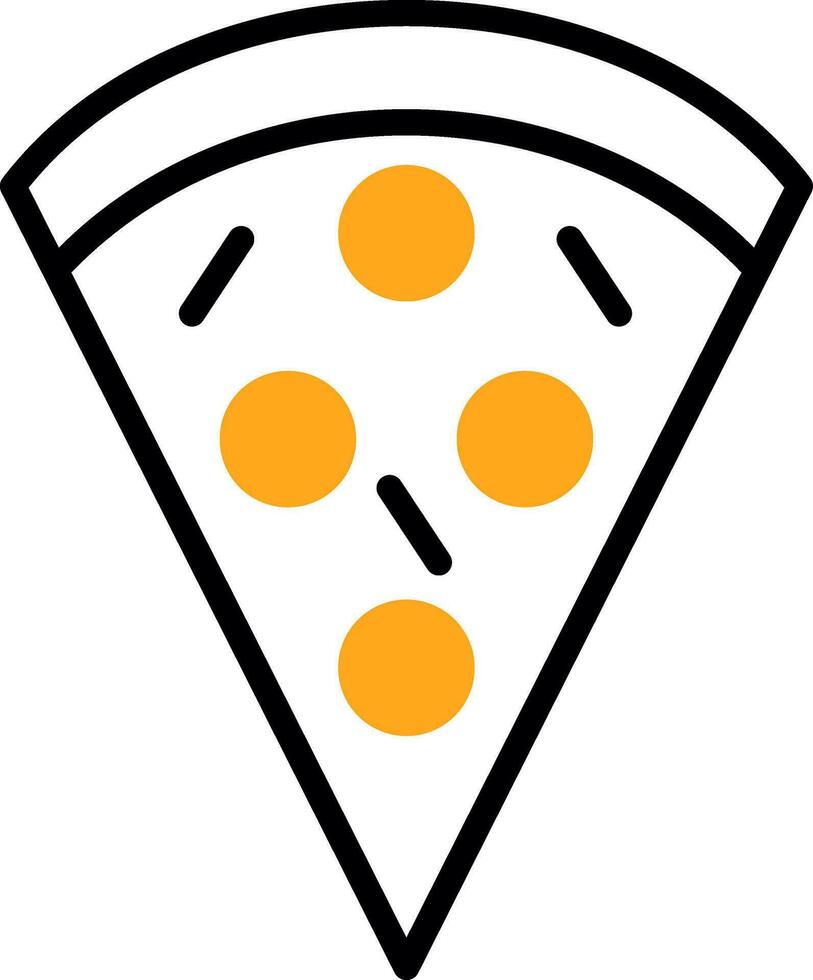 Pizza Slice Vector Icon Design