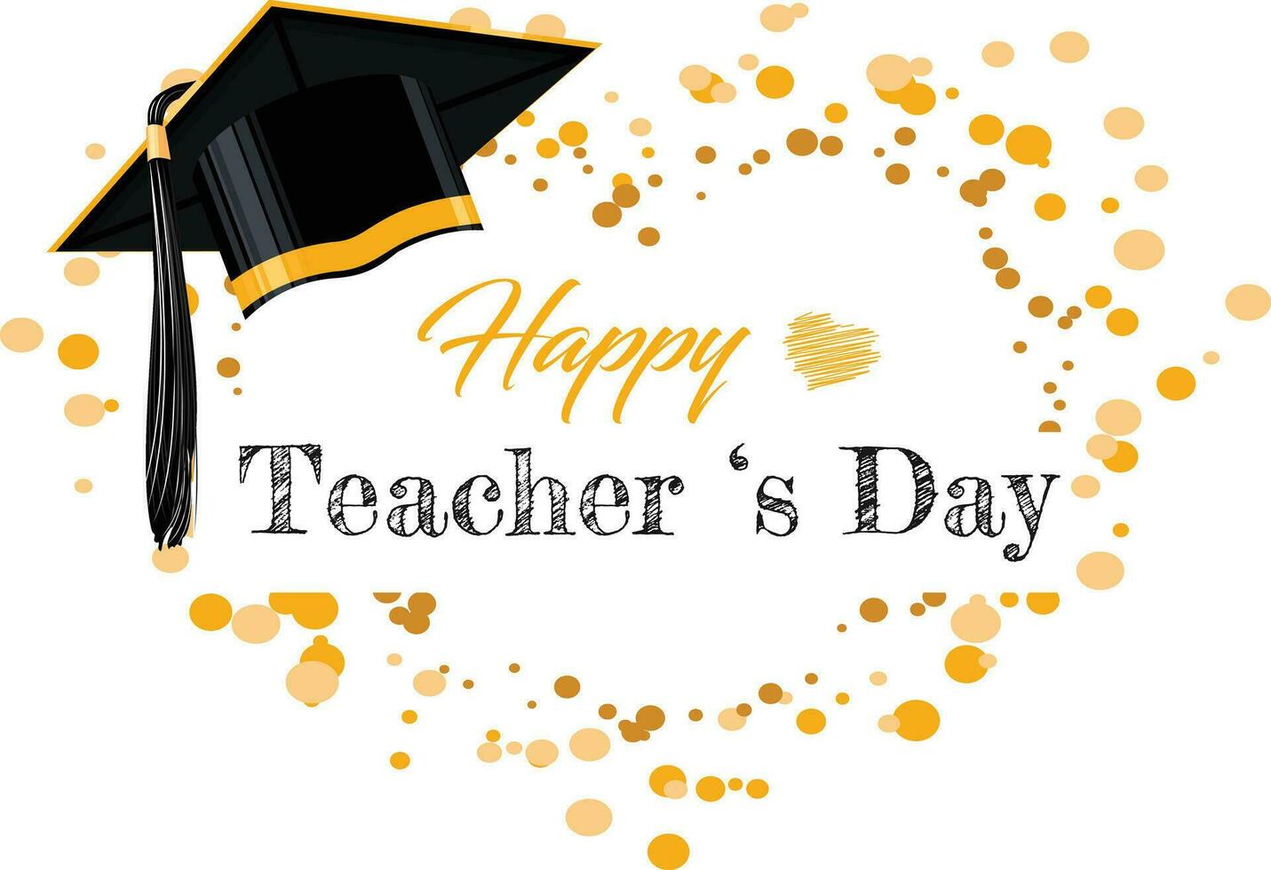 Background Happy Teacher S Day vector