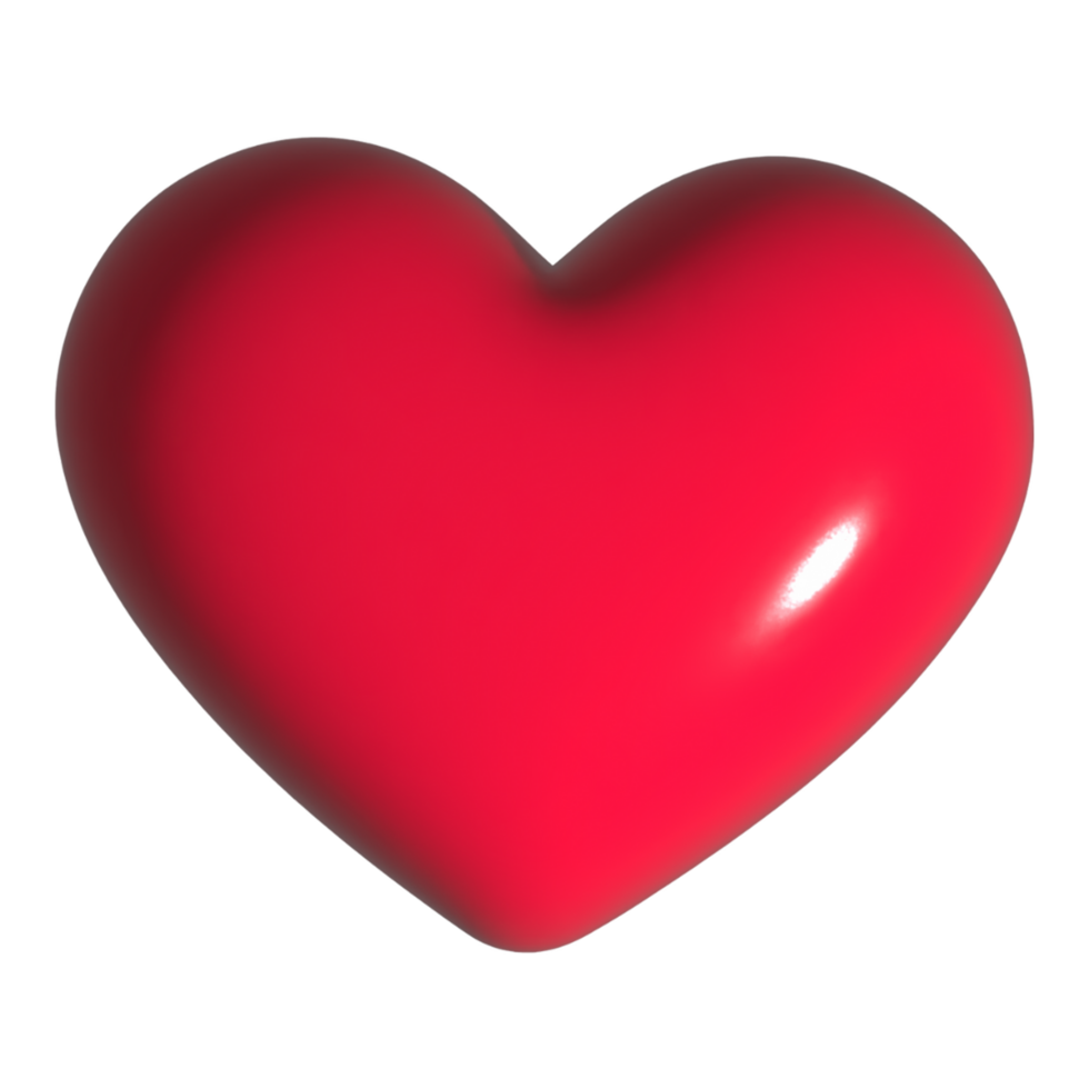 Transparent Big Red Heart AI Generative 27706630 PNG